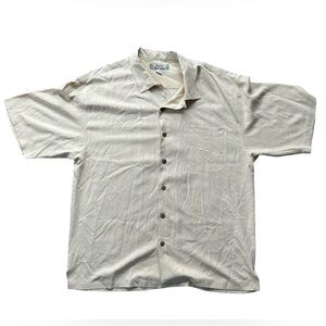 Tommy Bahama, 100% silk, button down shirt, size large